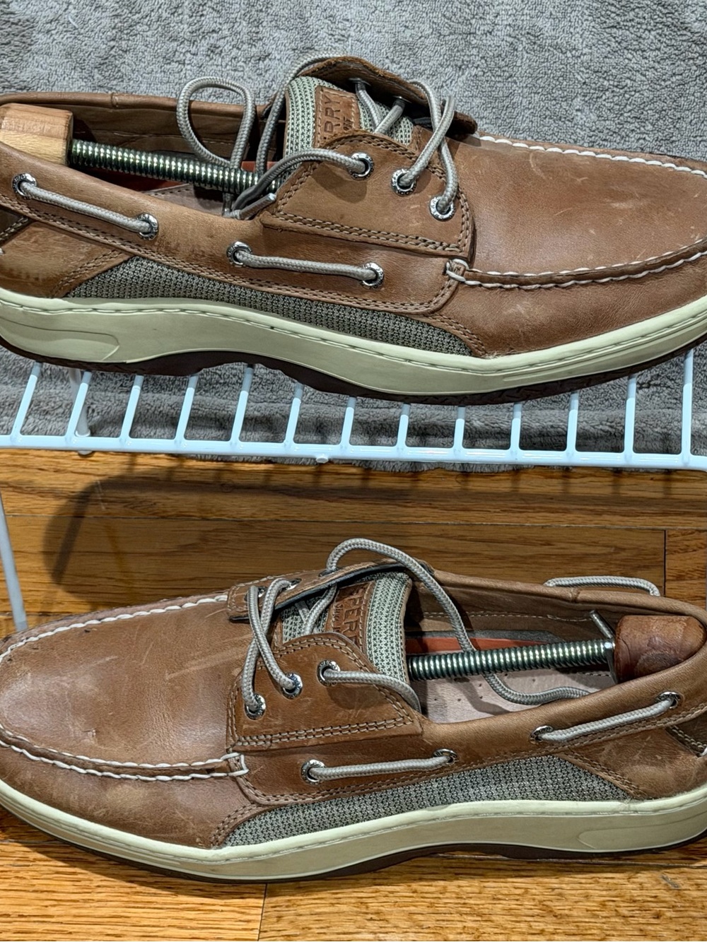 Sperry Top-Sider Mens Boat Deck Shoe Brown Leather Sz 11 Classic Preppy Nautical